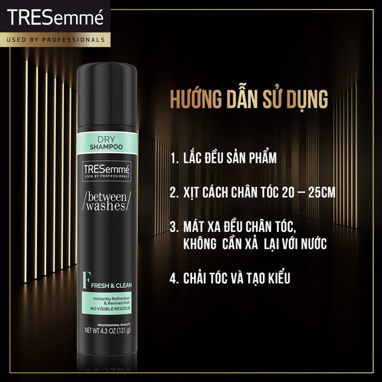 H&amp;igrave;nh ảnh quảng c&amp;aacute;o sản phẩm dầu gội kh&amp;ocirc; thuộc thương hiệu Tresemm&amp;eacute; tại Việt Nam