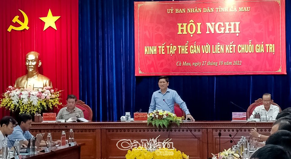 Ph&amp;oacute; chủ tịch UBND tỉnh L&amp;ecirc; Văn Sử ph&amp;aacute;t biểu chỉ đạo tại hội nghị