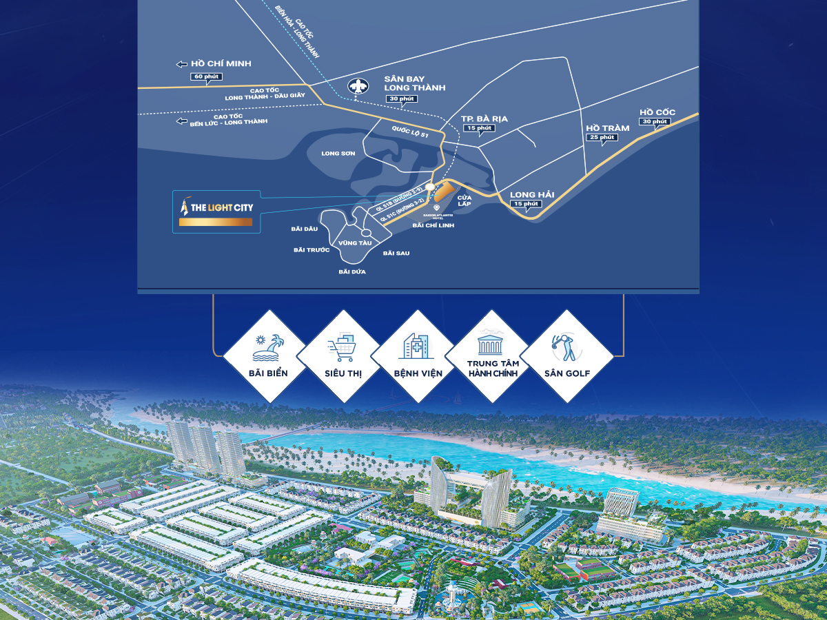 The Light City sở hữu vị tr&amp;iacute; đắc địa,l&amp;agrave; cửa ng&amp;otilde; giao thương kết nối li&amp;ecirc;n v&amp;ugrave;ng