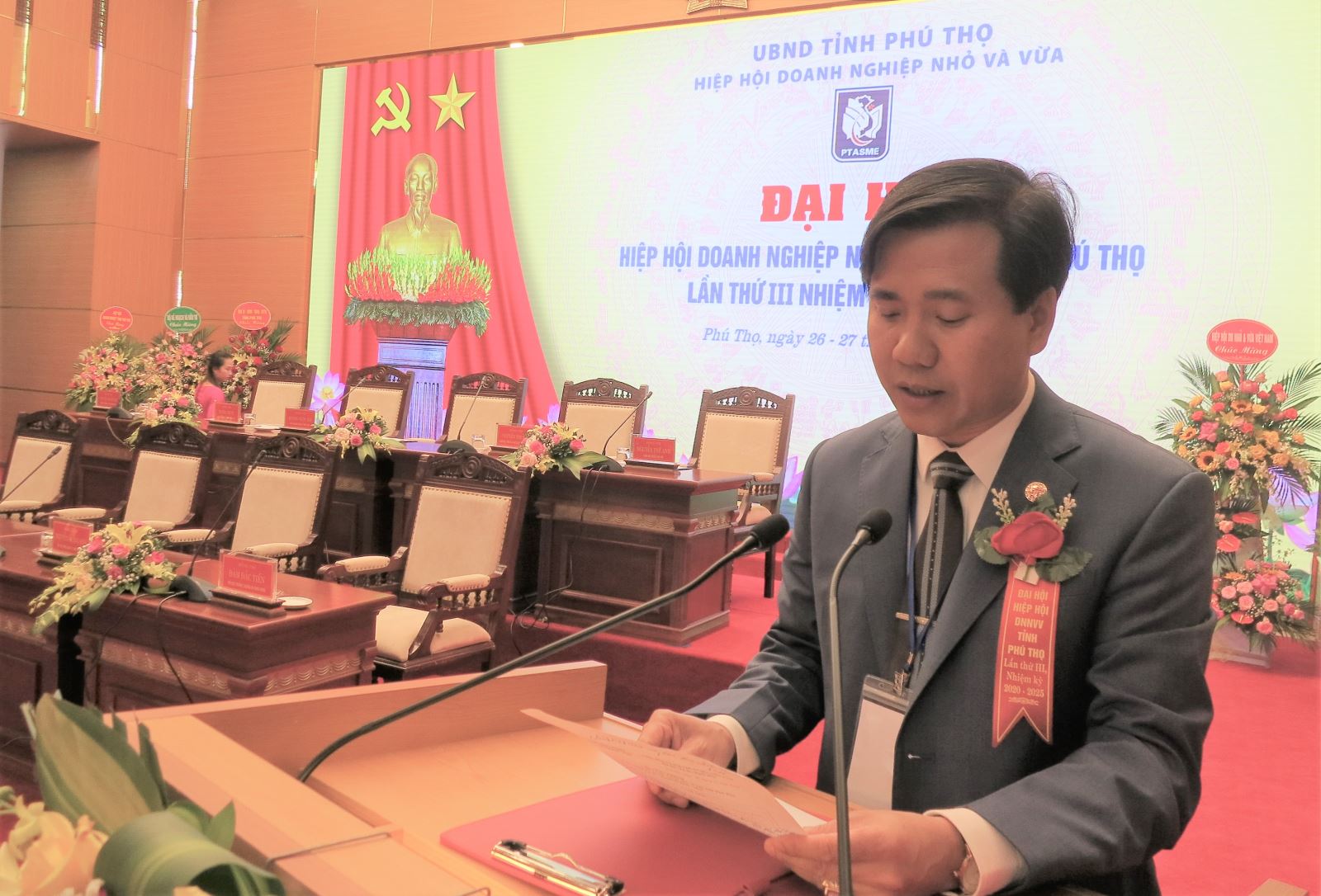 Ph&amp;oacute; chủ tịch ki&amp;ecirc;m Tổng Thư k&amp;yacute; Hiệp hội Đ&amp;agrave;m Đắc Tiến - Ph&amp;oacute; Hiệu trưởng Trường Đại học H&amp;ugrave;ng Vương.