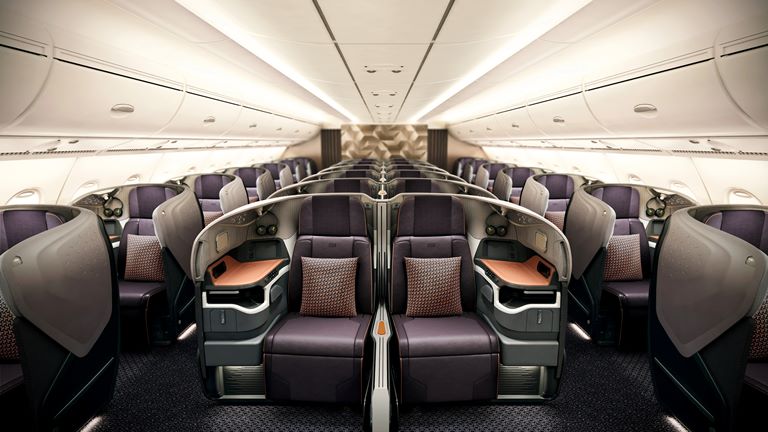 Nội Thất của 1 m&amp;aacute;y bay Singapore Airlines
