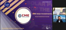 CME SOLAR giành giải thưởng quốc tế "Nhà đầu tư điện mặt trời xuất sắc" năm 2021 khu vực Việt Nam