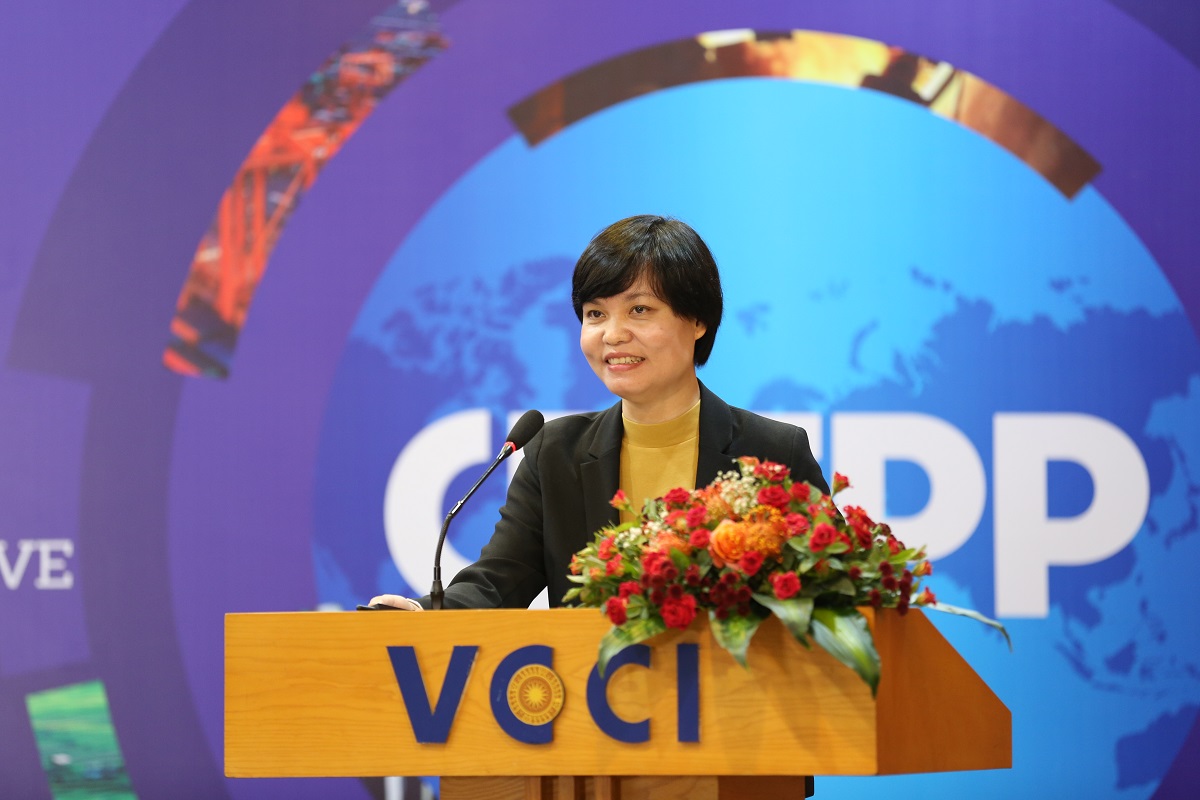 B&amp;agrave; Nguyễn Thị Thu Trang, Gi&amp;aacute;m đốc Trung t&amp;acirc;m WTO v&amp;agrave; hội nhập (VCCI). Ảnh: VCCI