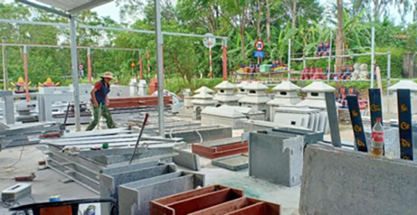 Cơ sở sản xuất của anh Nguyễn Quốc Bổng