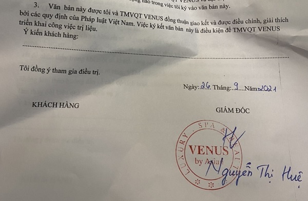 H&amp;igrave;nh ảnh con dấu sơ s&amp;agrave;i của Venus By Asian tr&amp;aacute;i ngược ho&amp;agrave;n to&amp;agrave;n với danh xưng