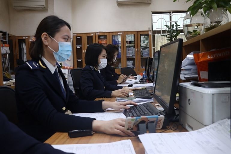 Hoạt động nghiệp vụ tại Chi cục Hải quan cửa khẩu cảng Hải Ph&amp;ograve;ng khu vực 1, đơn vị c&amp;oacute; số thu lớn nhất trong 9 chi cục trực thuộc Cục Hải quan Hải Ph&amp;ograve;ng