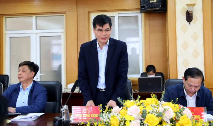 Ph&amp;oacute; Chủ tịch Thường trực HĐND tỉnh Ph&amp;uacute; Thọ- Dương Ho&amp;agrave;ng Hương ph&amp;aacute;t biểu tại buổi gi&amp;aacute;m s&amp;aacute;t