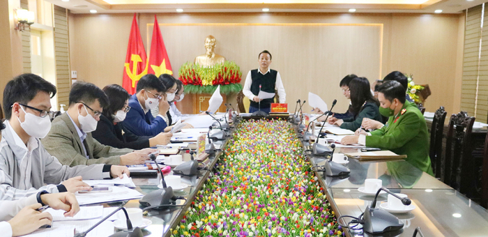 Đồng ch&amp;iacute; Nguyễn Trung Ki&amp;ecirc;n - Trưởng Ban Nội ch&amp;iacute;nh Tỉnh ủy Ph&amp;uacute; Thọ, Trưởng Ban Ph&amp;aacute;p chế HĐND tỉnh ph&amp;aacute;t biểu kết luận hội nghị