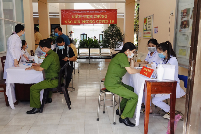 B&amp;igrave;nh Thuận đang đẩy nhanh tiến độ ti&amp;ecirc;m vaccine ph&amp;ograve;ng Covid-19