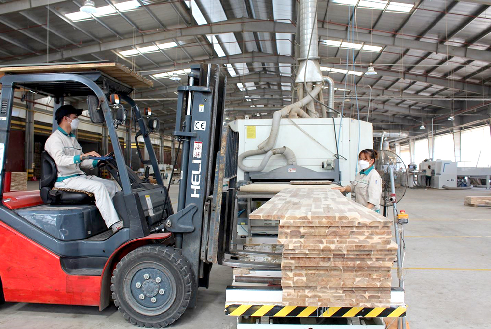 Sản xuất gỗ thanh xuất khẩu tại C&amp;ocirc;ng ty CP Gemmy T&amp;acirc;n Sơn