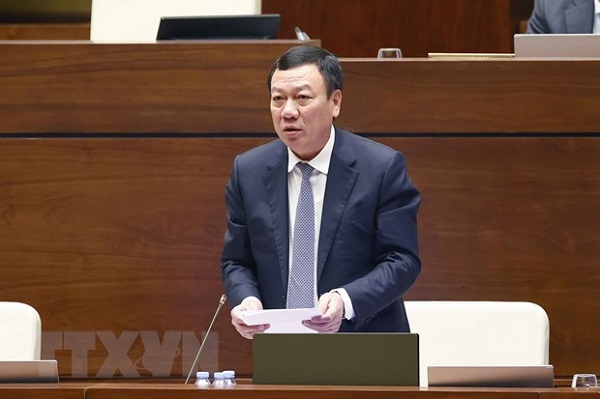 Tổng Thanh tra Ch&amp;iacute;nh phủ Đo&amp;agrave;n Hồng Phong trả lời chất vấn (Ảnh: Do&amp;atilde;n Tấn/TTXVN)