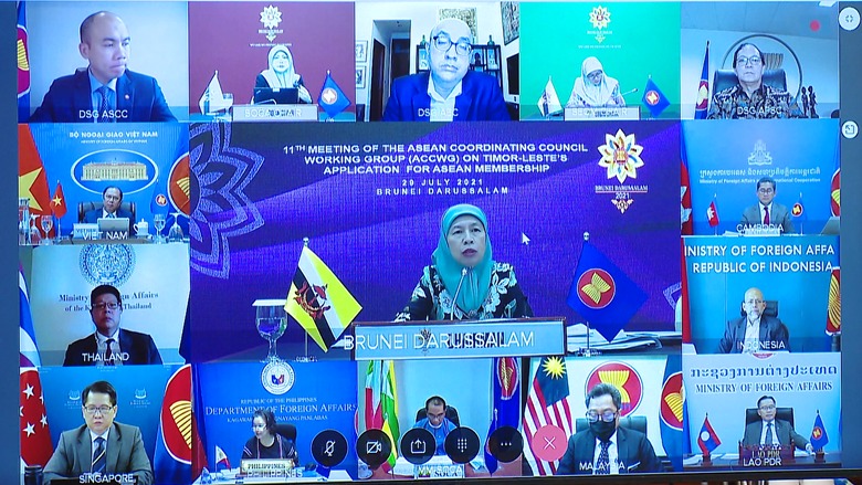 Cuộc họp lần thứ 11 Nhóm công tác Hội đồng điều phối ASEAN về việc Timor Leste xin gia nhập ASEAN. Cuộc họp lần thứ 11 Nhóm công tác Hội đồng điều phối ASEAN về việc Timor Leste xin gia nhập ASEAN.