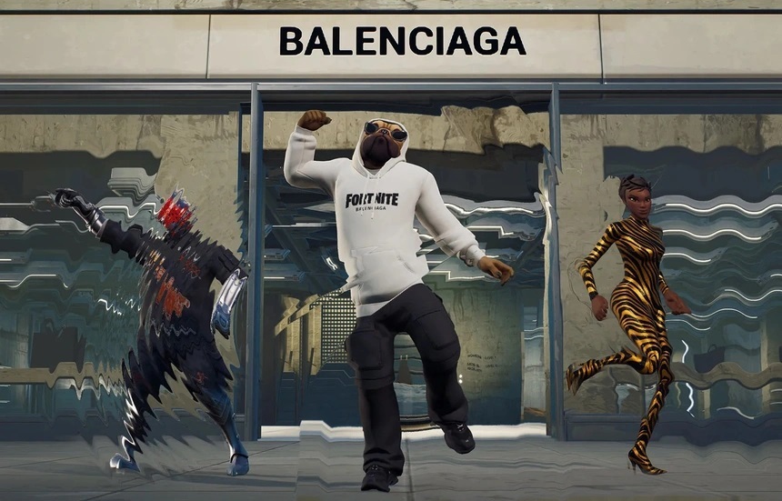 Balenciaga l&amp;agrave; thương hiệu thời trang lớn đầu ti&amp;ecirc;n tung ra bộ sưu tập thực ảo song h&amp;agrave;nh với Fortnite. Ảnh: Vogue.