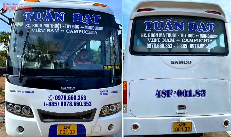 Ng&amp;agrave;y 12/11/2022, doanh nghiệp vận tải Tuấn Đạt (c&amp;oacute; trụ sở tại Bon Đăk Hu&amp;yacute;t,x&amp;atilde; Qu&amp;atilde;ng Trực,Huyện Tuy Đức, tỉnh Đăk N&amp;ocirc;ng) đ&amp;atilde; ch&amp;iacute;nh thức khai trương truyến xe chạy từ TP. Bu&amp;ocirc;n Ma Thuột trực tiếp đi tỉnh Mondulkiri (Campuchia). qua Cửa khẩu Bup Prăng.