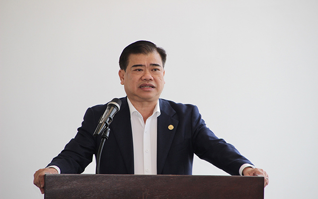 &amp;Ocirc;ng Nguyễn Thanh To&amp;agrave;n, Gi&amp;aacute;m Đốc Sở C&amp;ocirc;ng Thương B&amp;igrave;nh Dương ph&amp;aacute;t biểu