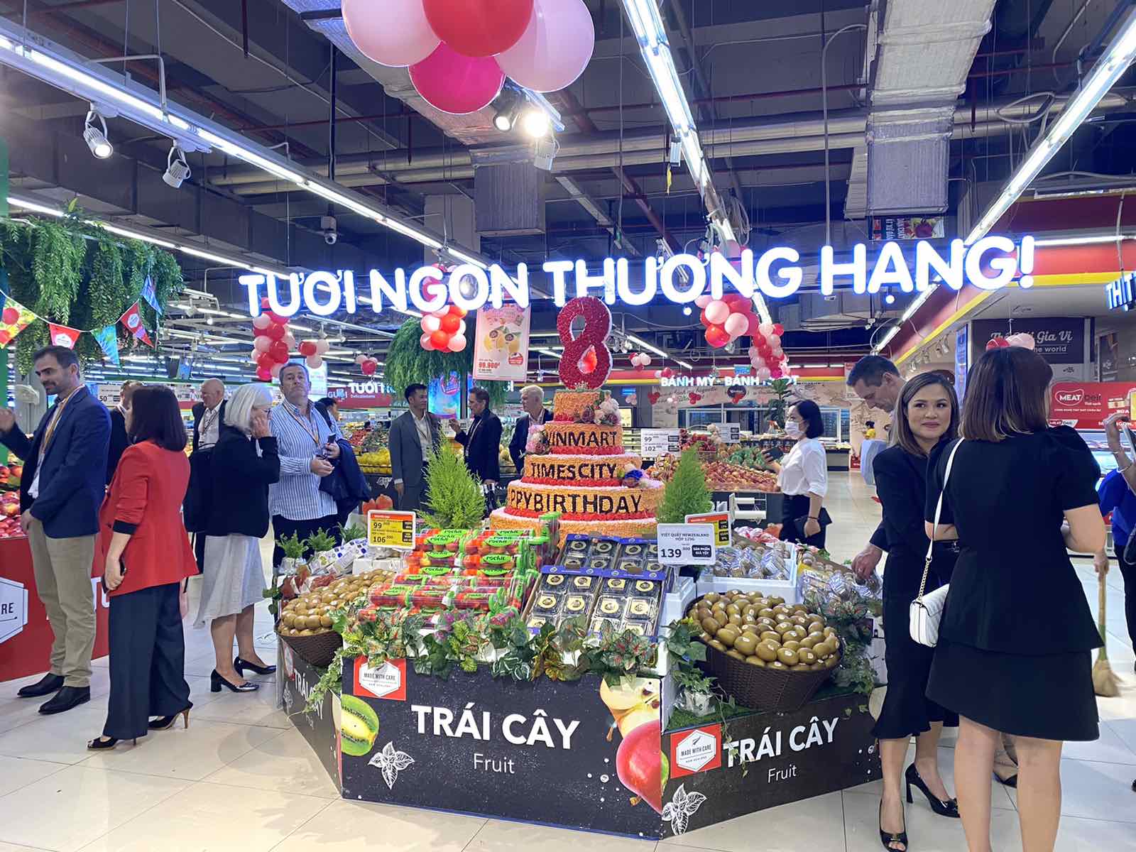 C&amp;aacute;c sản phẩm đặc trưng của New Zealand được b&amp;agrave;y b&amp;aacute;n tại si&amp;ecirc;u thị WinMart Times City