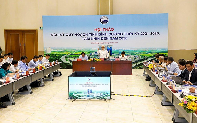 To&amp;agrave;n cảnh hội thảo đầu kỳ Quy hoạch tỉnh B&amp;igrave;nh Dương thời kỳ 2021-2030, tầm nh&amp;igrave;n đến năm 2050