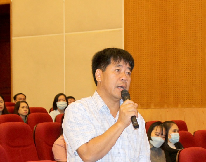 Đại diện Hiệp hội Doanh nghiệp tỉnh tham gia &amp;yacute; kiến đối thoại về ch&amp;iacute;nh s&amp;aacute;ch BHXH