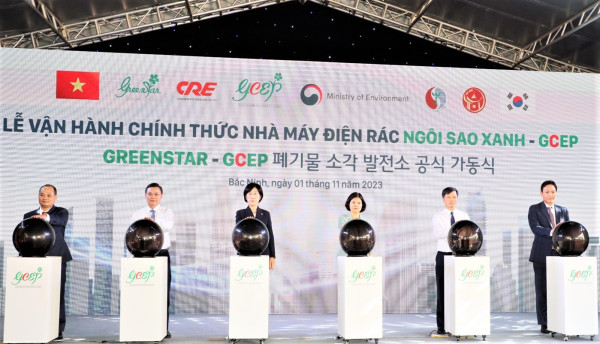 Chính thức vận hành Nhà máy điện rác Ngôi Sao Xanh - GCEP tại Bắc Ninh