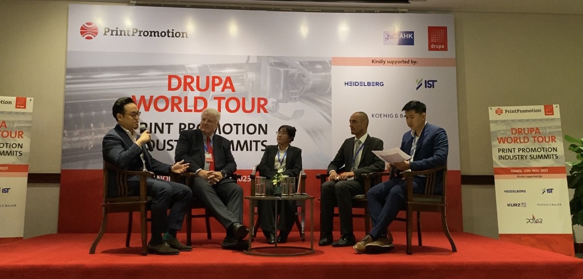 Hội nghị chuy&amp;ecirc;n ng&amp;agrave;nh về chủ đề C&amp;ocirc;ng Nghệ In ấn v&amp;agrave; Giấy tại Drupa 2024 diễn ra v&amp;agrave;o s&amp;aacute;ng ng&amp;agrave;y 13/11 tại H&amp;agrave; Nội