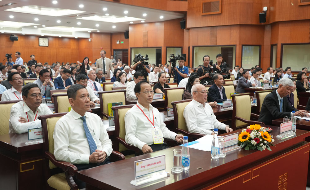 Ph&amp;oacute; Chủ tịch Thường trực UBND tỉnh, Trưởng Đo&amp;agrave;n ĐBQH tỉnh Nguyễn Tr&amp;uacute;c Sơn dự Mekong Connect 2023. (Ảnh: Huyền Trang)