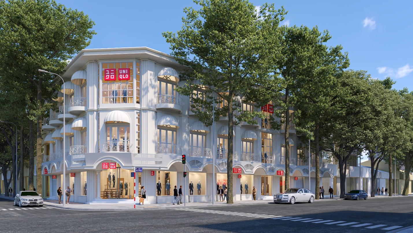 cửa h&amp;agrave;ng độc lập nằm ở vị tr&amp;iacute; đắc địa nh&amp;igrave;n ra hồ Ho&amp;agrave;n Kiếm (H&amp;agrave; Nội) cải tạo từ một t&amp;ograve;a nh&amp;agrave; cổ
