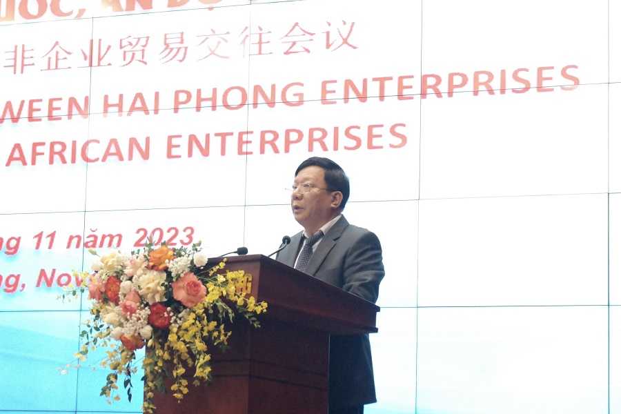 Ph&amp;oacute; Chủ tịch UBND th&amp;agrave;nh phố Nguyễn Đức Thọ ph&amp;aacute;t biểu tại chương tr&amp;igrave;nh