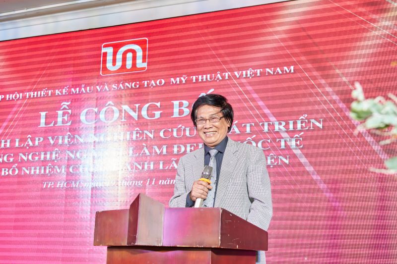 PGS.TS Nh&amp;agrave; gi&amp;aacute;o ưu t&amp;uacute; L&amp;ecirc; Huy&amp;ecirc;n - Chủ tịch Hiệp hội Thiết kế mẫu v&amp;agrave; S&amp;aacute;ng tạo Mỹ thuật Việt Nam