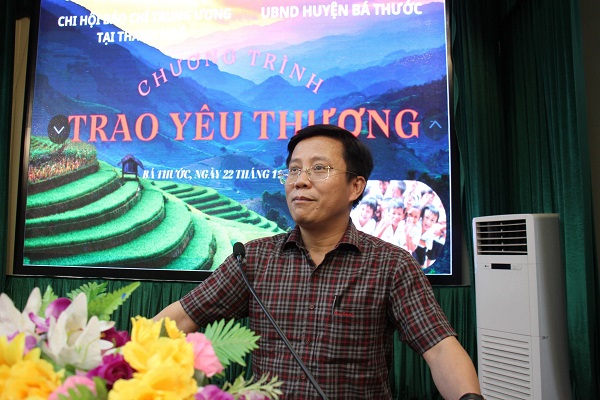 Nh&amp;agrave; b&amp;aacute;o Nguyễn Anh Tuấn, Thư k&amp;yacute; chi hội B&amp;aacute;o ch&amp;iacute; Trung ương tại Thanh Ho&amp;aacute; ph&amp;aacute;t biểu