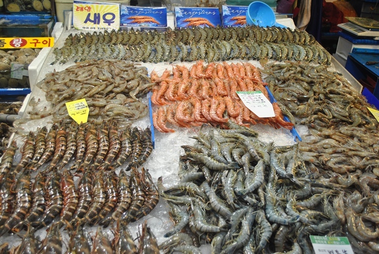 1 gian hàng tôm ở Xê-un - Thủ đô của Hàn Quốc 1 gian hàng tôm ở Xê-un - Thủ đô của Hàn Quốc