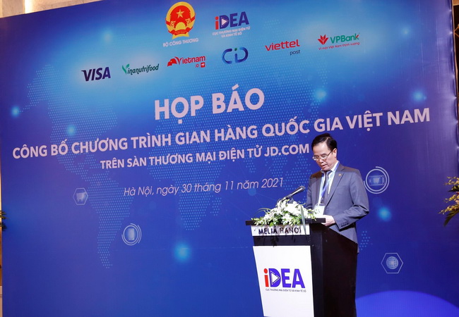 &amp;Ocirc;ng Nguyễn Thanh B&amp;igrave;nh - Ph&amp;oacute; TGĐ VPBank ph&amp;aacute;t biểu tại Lễ c&amp;ocirc;ng bố chương tr&amp;igrave;nh Gian h&amp;agrave;ng Quốc gia Việt Nam