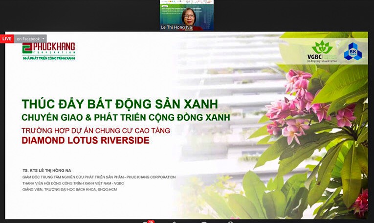 TS.KTS L&amp;ecirc; Thị Hồng Na đại diện Phuc Khang Corporation c&amp;oacute; b&amp;agrave;i chia sẻ tại Tuần lễ CTX Việt Nam 2021