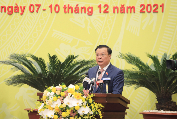 B&amp;iacute; thư Th&amp;agrave;nh ủy H&amp;agrave; Nội Đinh Tiến Dũng.