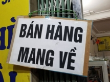 Quận Đống Đa, Hà Nội dừng bán hàng ăn uống tại chỗ.