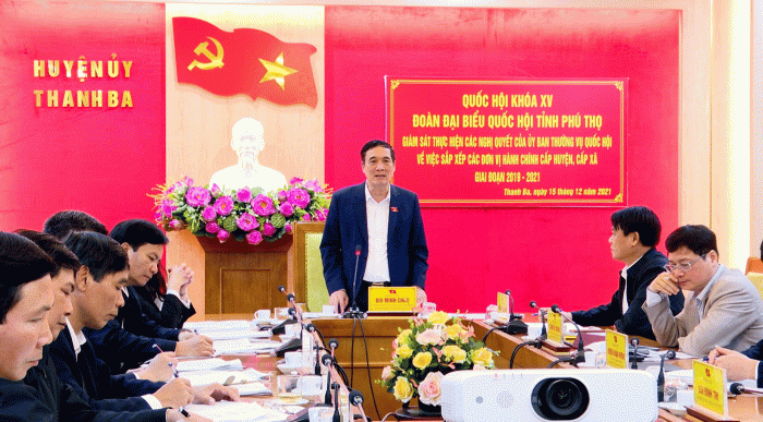 B&amp;iacute; thư Tỉnh ủy Ph&amp;uacute; Thọ- B&amp;ugrave;i Minh Ch&amp;acirc;u ph&amp;aacute;t biểu chỉ đạo tại buổi gi&amp;aacute;m s&amp;aacute;t