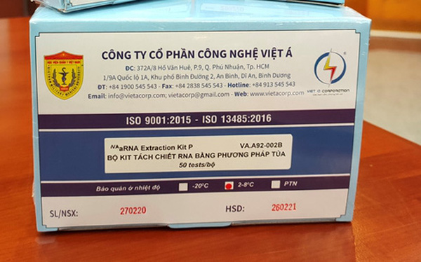 bộ kit xét nghiệm Covid-19 của Việt Á bộ kit xét nghiệm Covid-19 của Việt Á