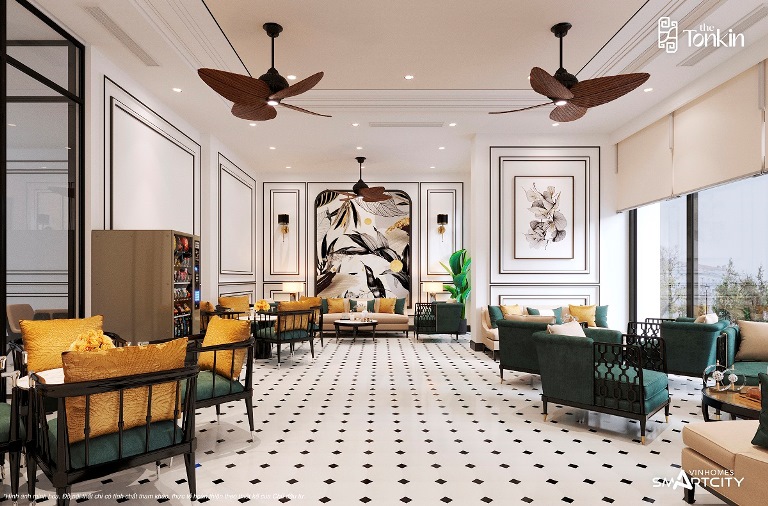 Kh&amp;ocirc;ng gian tại The Tonkin mang lại sự sang trọng cho những chủ nh&amp;acirc;n c&amp;oacute; gu thẩm mỹ tinh tế.