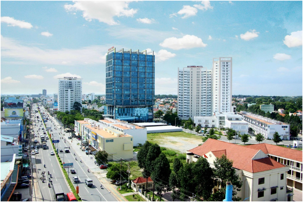 Địa lộ Bình Dương đoạn chạy qua trung tâm TP Thủ Dầu Một Địa lộ Bình Dương đoạn chạy qua trung tâm TP Thủ Dầu Một