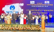 Natrumax Việt Nam đạt danh hiệu Top 50 thương hiệu hàng đầu Việt Nam năm 2021