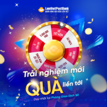 Nhiều phần quà hấp dẫn khi trải nghiệm dịch vụ tại PGD thông minh LienVietPostBank