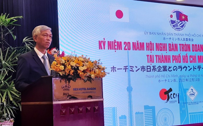 &amp;Ocirc;ng V&amp;otilde; Văn Hoan, Ph&amp;oacute; Chủ tịch UBND Th&amp;agrave;nh phố Hồ Ch&amp;iacute; Minh ph&amp;aacute;t biểu khai mạc &amp;ldquo;Kỷ niệm 20 năm Hội nghị b&amp;agrave;n tr&amp;ograve;n Nhật Bản tại Th&amp;agrave;nh phố Hồ Ch&amp;iacute; Minh&amp;rdquo;. Ảnh minh họa