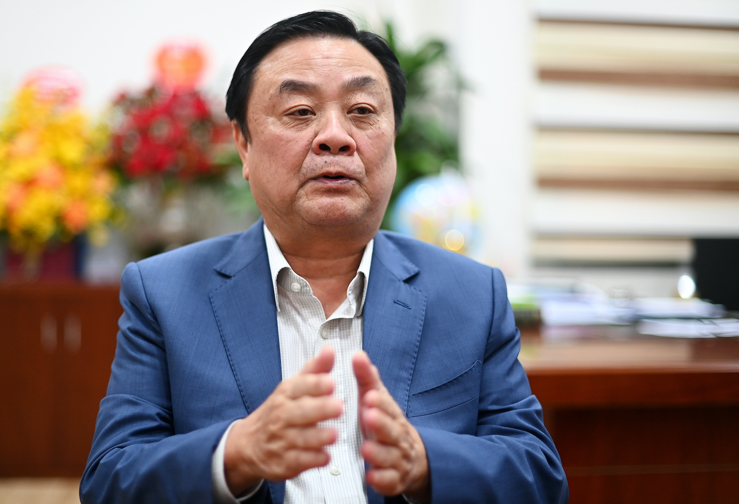Bộ trưởng Bộ N&amp;ocirc;ng nghiệp v&amp;agrave; Ph&amp;aacute;t triển n&amp;ocirc;ng th&amp;ocirc;n L&amp;ecirc; Minh Hoan
