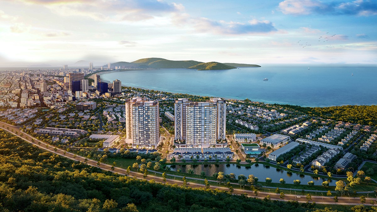Phối cảnh tổng thể dự &amp;aacute;n 9x Quy Nhơn. Ảnh: Hưng Thịnh Land