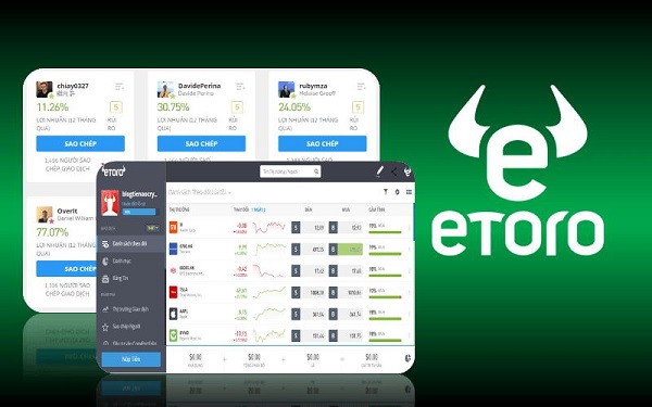 App chơi chứng kho&amp;aacute;n eToro