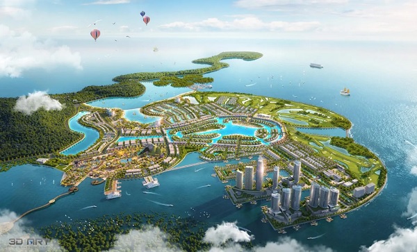 Dự &amp;aacute;n khu du lịch Đồi Rồng được đ&amp;aacute;nh gi&amp;aacute; sẽ ph&amp;aacute;t triển th&amp;agrave;nh khu du lịch nghỉ dưỡng v&amp;agrave; sinh th&amp;aacute;i lớn nhất ở miền Bắc. Tham gia cung cấp c&amp;aacute;t v&amp;agrave; thi c&amp;ocirc;ng san lấp mặt bằng Dự &amp;aacute;n l&amp;agrave; một trong những dấu ấn nổi bật của C&amp;ocirc;ng ty Cổ phần Scom (Ảnh phối cảnh của Dự &amp;aacute;n)