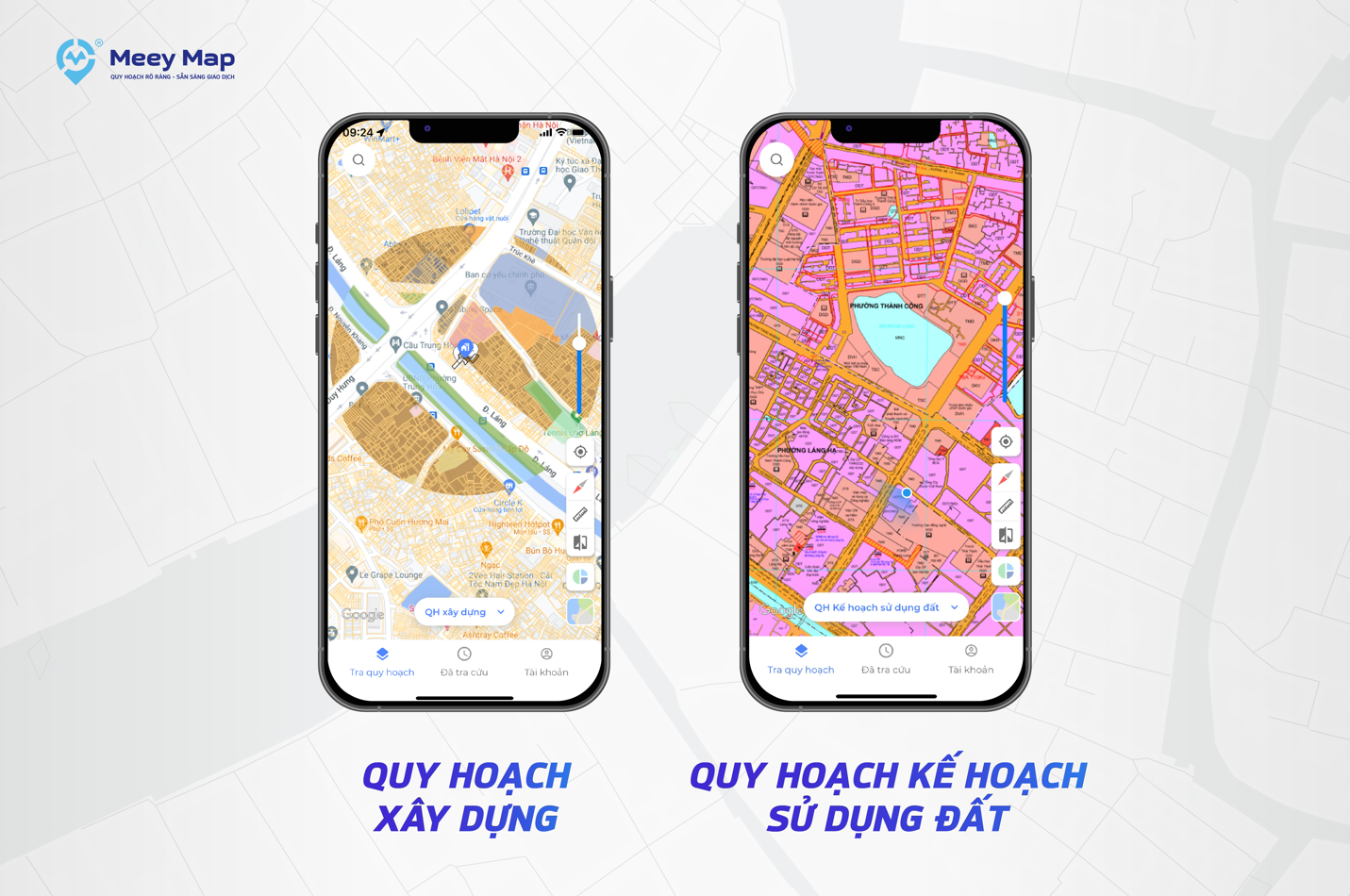 Meey Map ti&amp;ecirc;n phong trong cập nhật dữ liệu quy hoạch