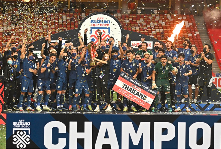 Tại AFF Cup 2020, sau khi d&amp;agrave;nh chức v&amp;ocirc; địch đội tuyển Th&amp;aacute;i Lan đ&amp;atilde; nhận tới 46 triệu baht (hơn 31 tỷ đồng).