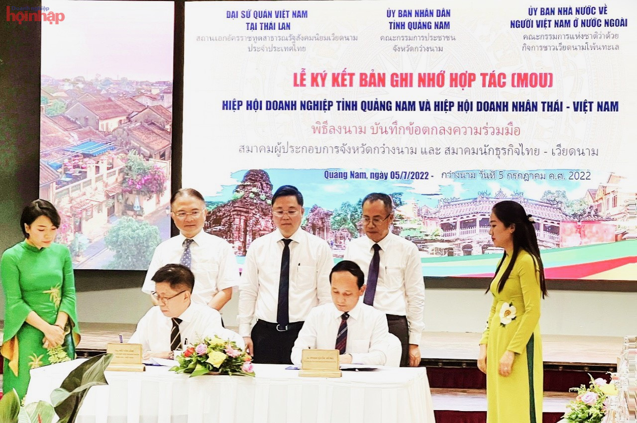 Vừa qua, Hiệp hội Doanh nghiệp tỉnh Quảng Nam đ&amp;atilde; phối hợp với UBND tỉnh Quảng Nam, Đại sứ qu&amp;aacute;n Việt Nam tại Th&amp;aacute;i Lan, Ủy ban Nh&amp;agrave; nước về người Việt Nam tổ chức Diễn đ&amp;agrave;n kết nối doanh nghiệp Quảng Nam- Th&amp;aacute;i Lan năm 2022.