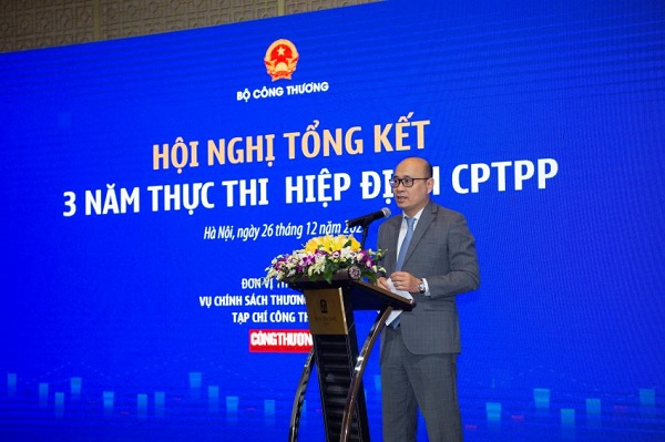 &amp;Ocirc;ng Lương Ho&amp;agrave;ng Th&amp;aacute;i - Vụ trưởng Vụ Ch&amp;iacute;nh s&amp;aacute;ch thương mại đa bi&amp;ecirc;n ph&amp;aacute;t biểu