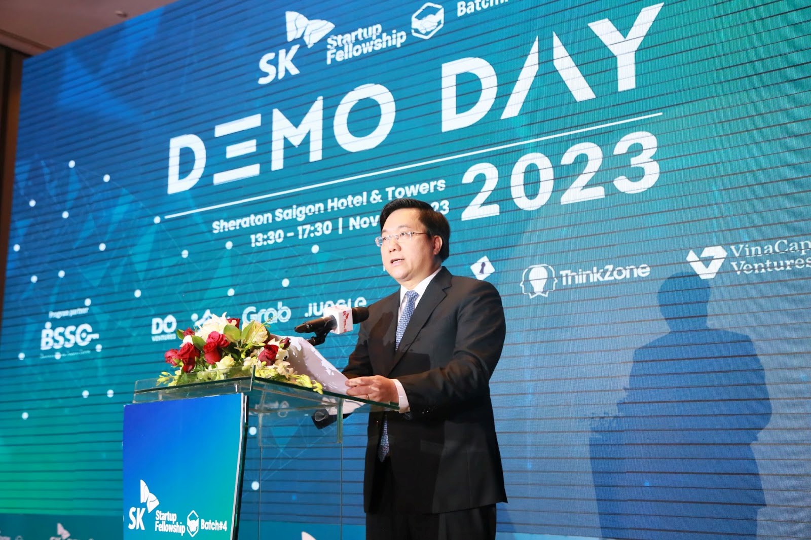 Thứ trưởng Bộ Kế hoạch v&amp;agrave; Đầu Tư - Trần Duy Đ&amp;ocirc;ng ph&amp;aacute;t biểu tại Demo Day SKSF 2023